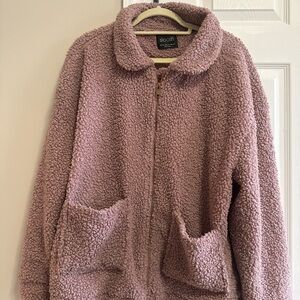 Stoosh Dusty Pink Teddy Jacket